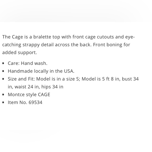 Montce Cage Bralette Bikini Top Black Faux Suede size medium - Picture 11 of 11